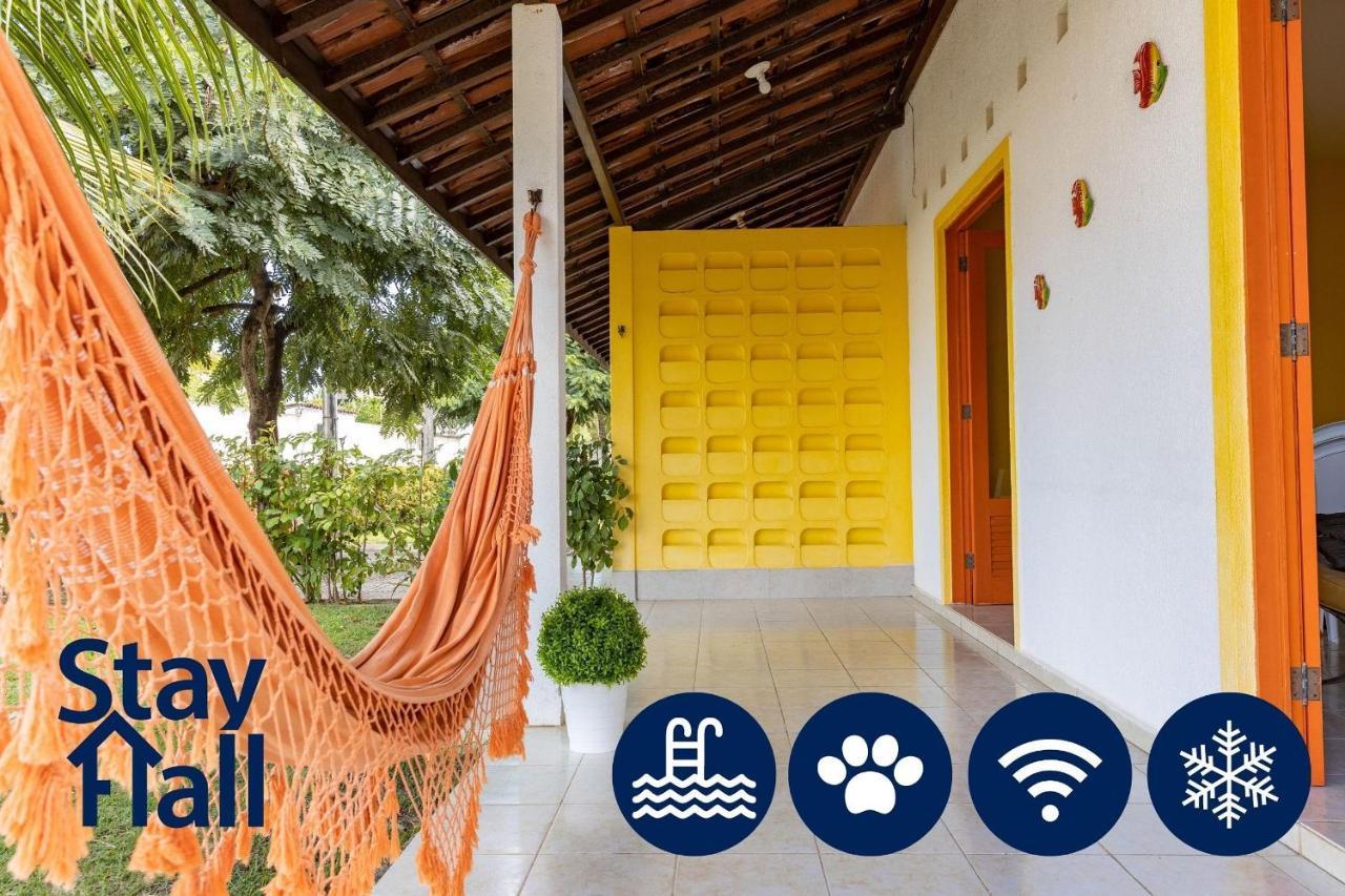 Casa Com 4Qts-Pet Friendly-Piscina Cond-Sh011 Apartment Прайя дос Карнейрос Екстериор снимка